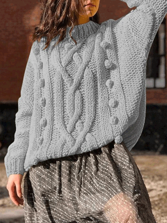 Levoire | Pull À Col Roulé Minimaliste Et Cosy Gris