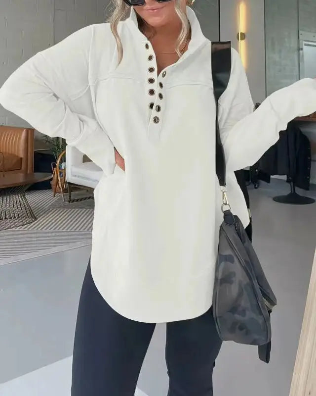 Levoire | T-Shirt Simple Et Élégant Hiver Blanc