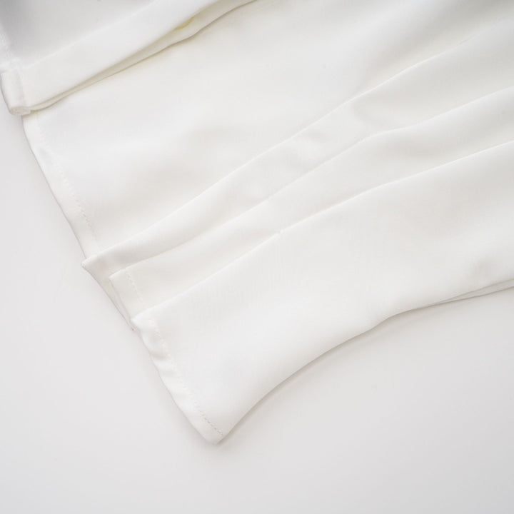 Levoire | Blanc Blouse À Encolure Froncée