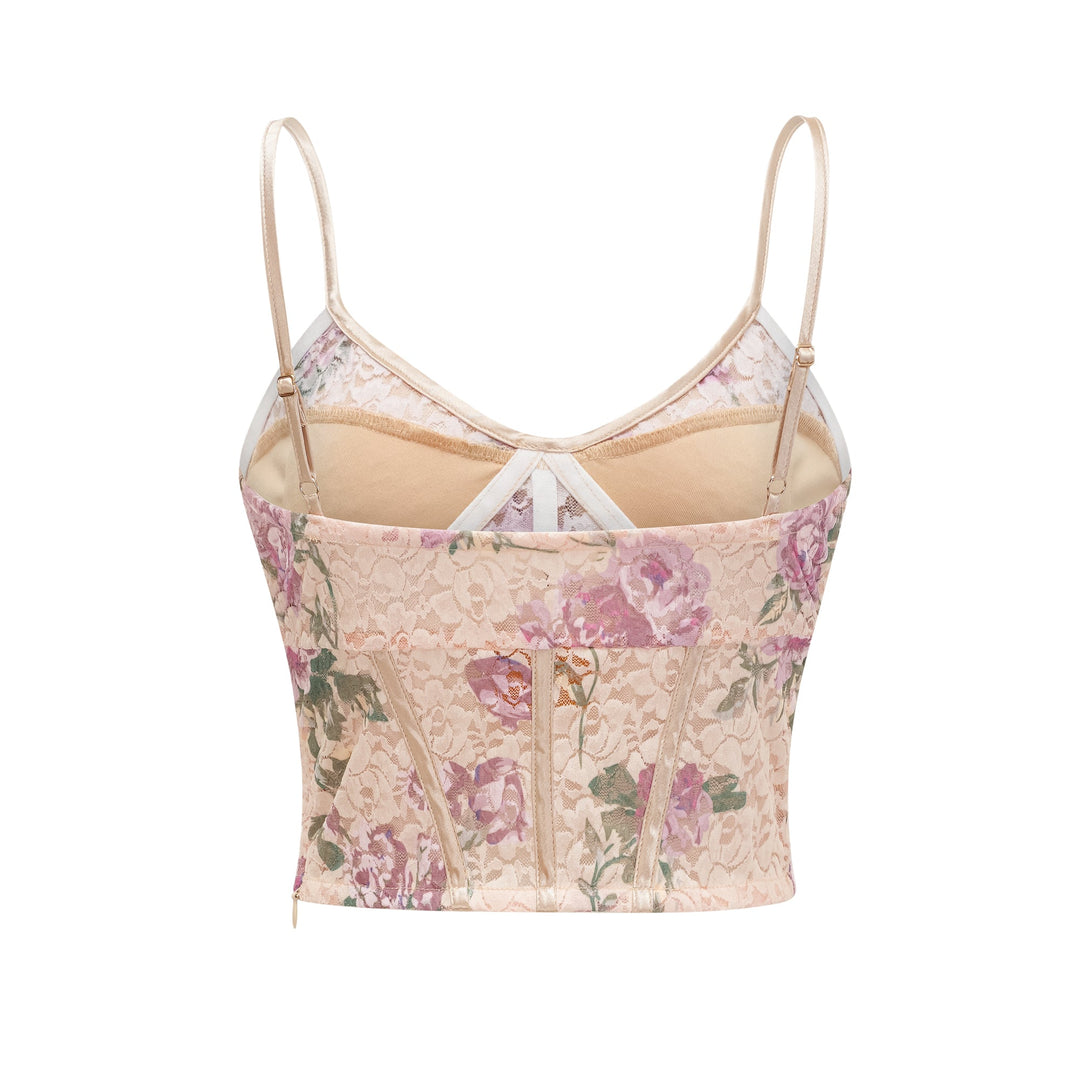 Levoire | Haut De Gilet Imprimé Floral & Ensemble De Jupe Assorti