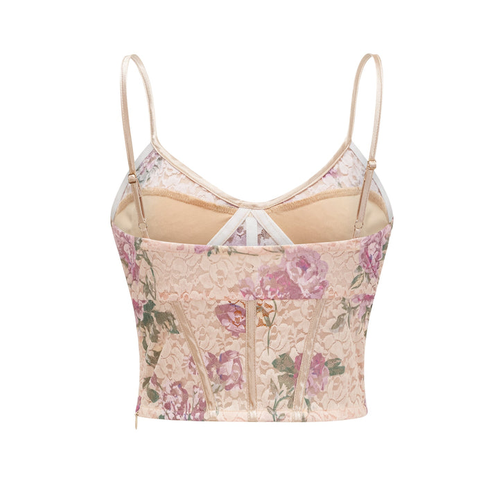 Levoire | Haut De Gilet Imprimé Floral & Ensemble De Jupe Assorti