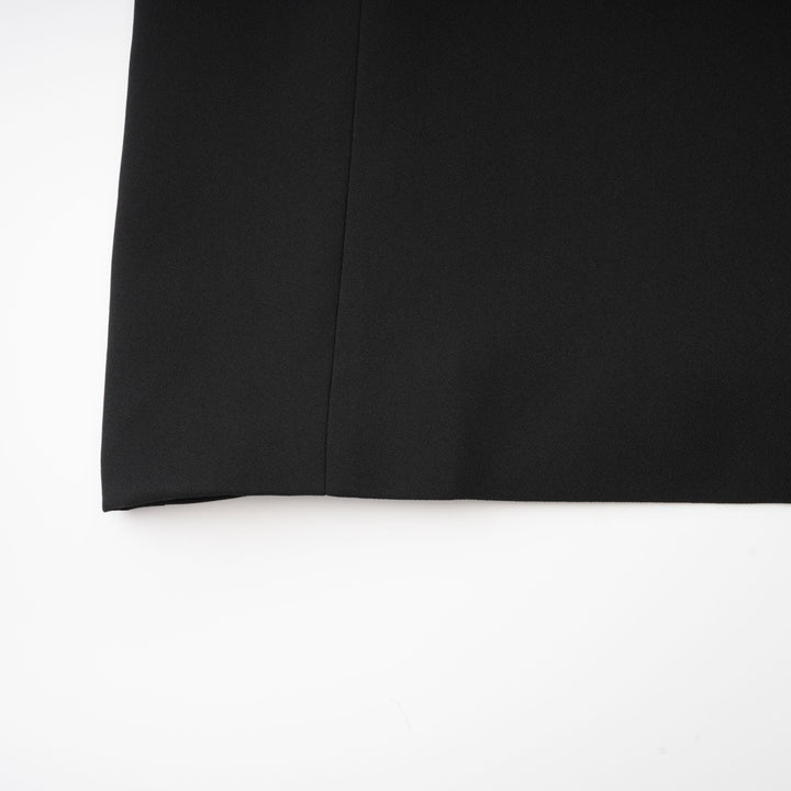 Levoire | Noir Silhouette De Sablier Épaulettes Mini Robe