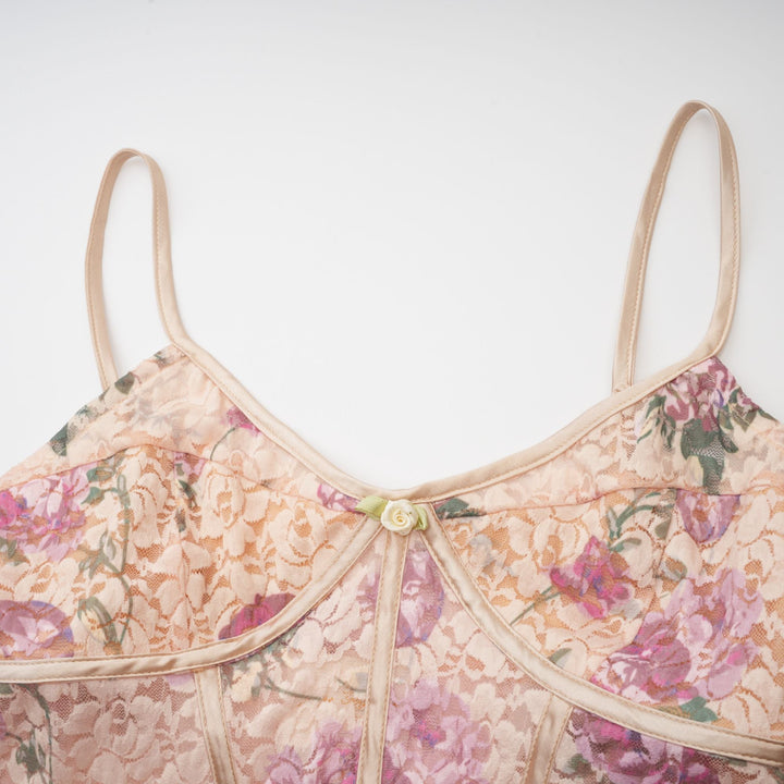 Levoire | Haut De Gilet Imprimé Floral & Ensemble De Jupe Assorti