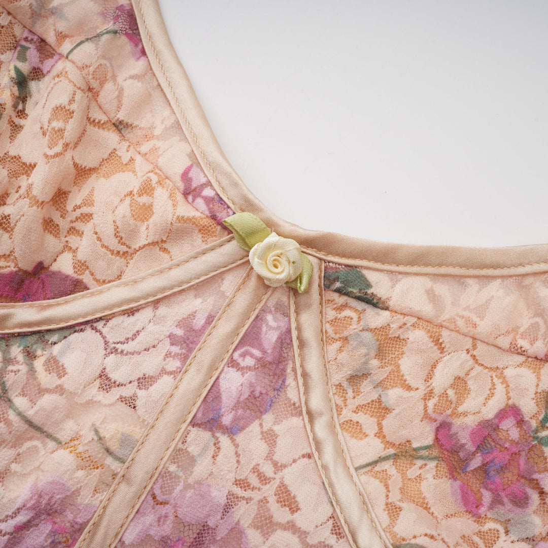 Levoire | Haut De Gilet Imprimé Floral & Ensemble De Jupe Assorti