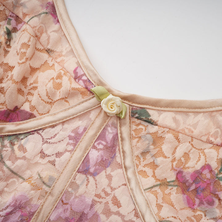 Levoire | Haut De Gilet Imprimé Floral & Ensemble De Jupe Assorti