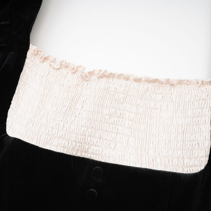 Levoire | Robe Mini Velours À Manches Longues