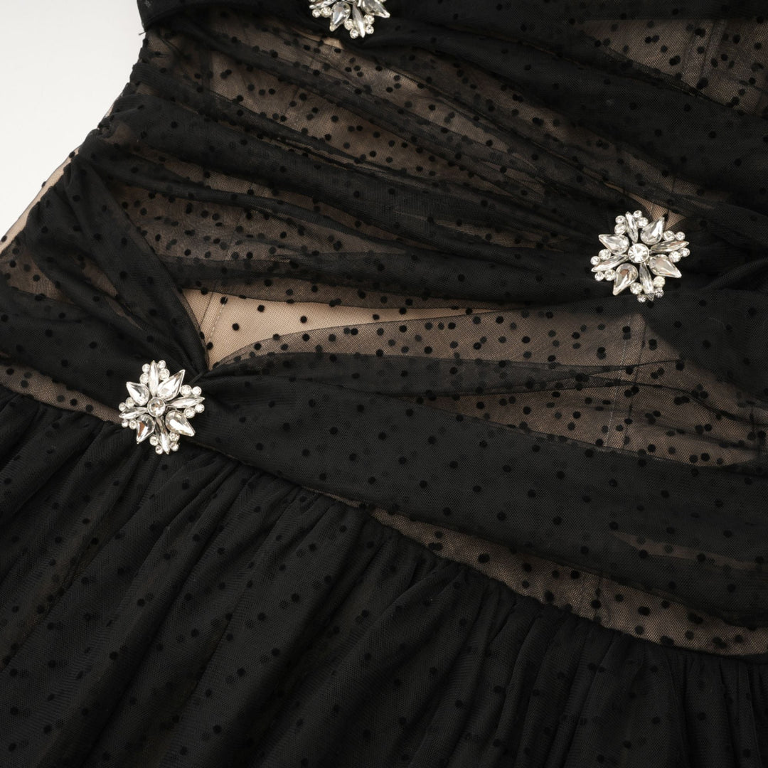 Levoire | Robe Mini En Tulle À Pois