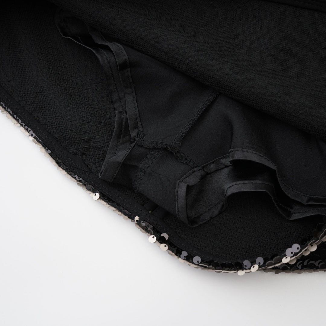 Levoire | Jupe Mini Paillettée Noire