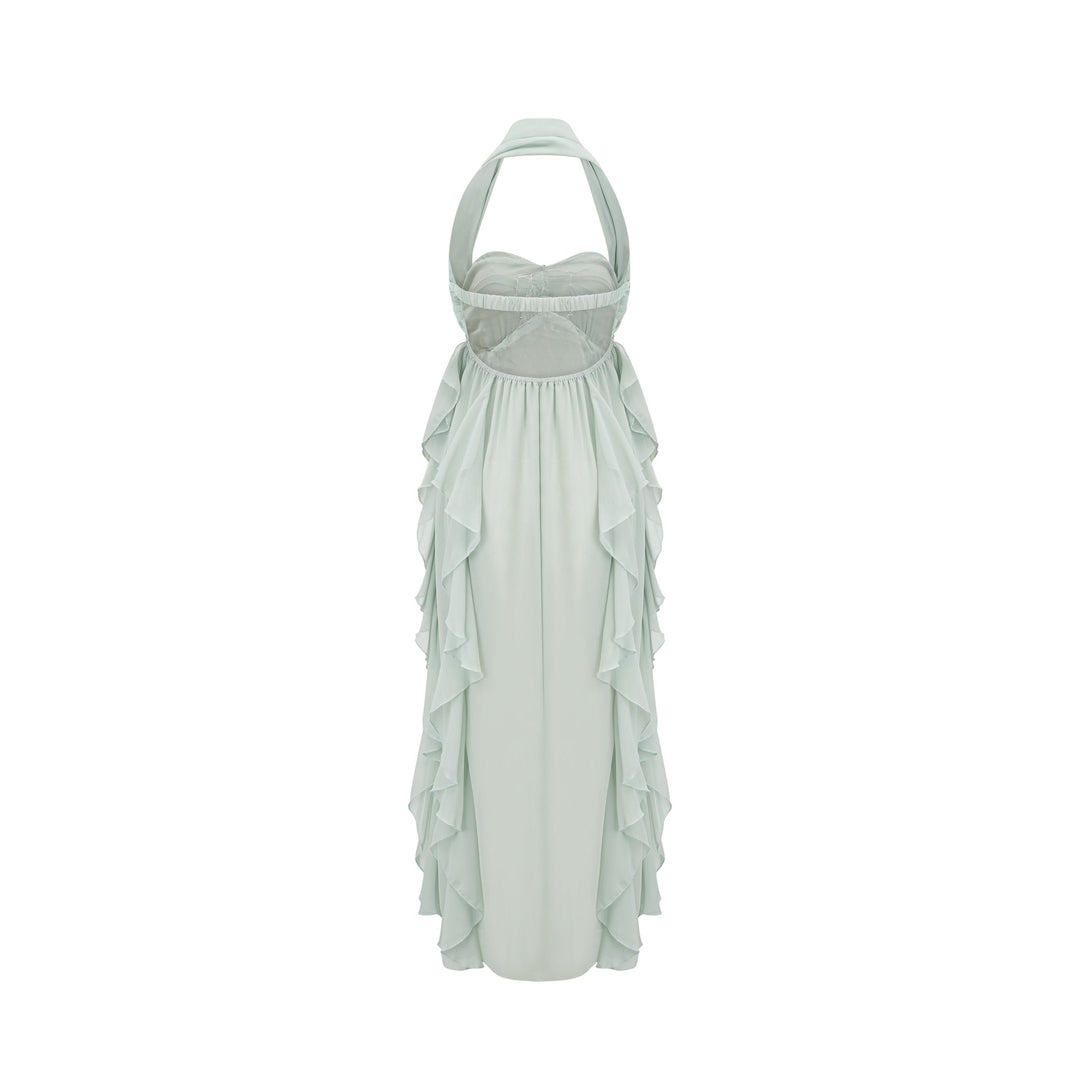 Levoire | Robe Midi À Volants Décorés