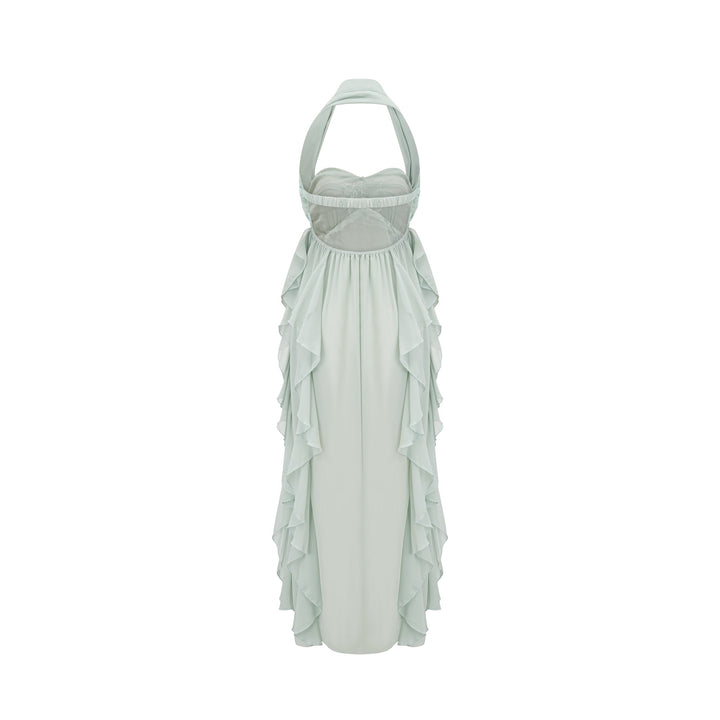 Levoire | Robe Midi À Volants Décorés