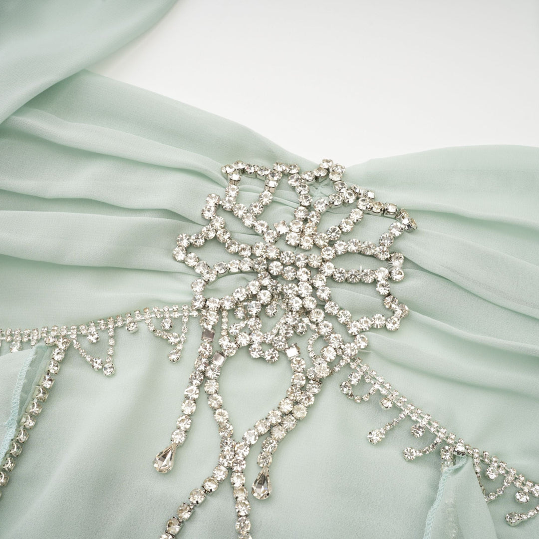 Levoire | Robe Midi À Volants Décorés