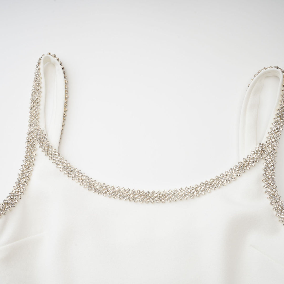 Levoire | Robe Midi Brodée De Cristaux