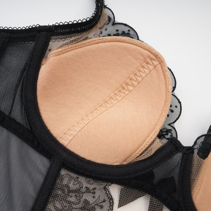 Levoire | Détail En Dentelle Top En Maille