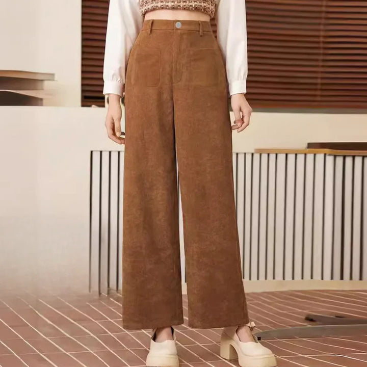 Levoire | Pantalon En Velours Braun