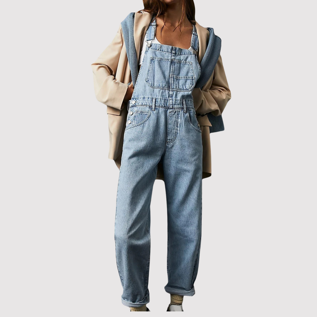 Levoire | Salopette En Denim Tendance Pour Femmes Bleu clair