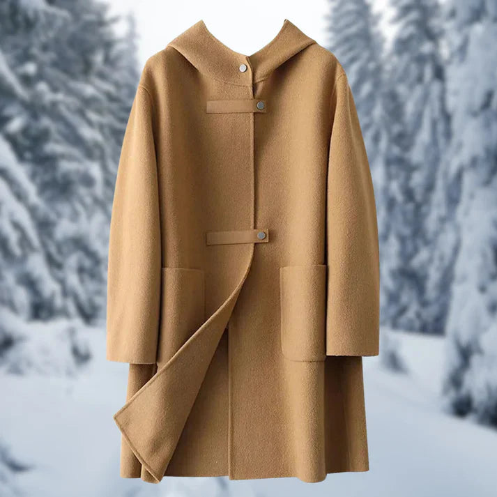 Levoire | Veste Longue Réversible En Cachemire Avec Capuche Braun