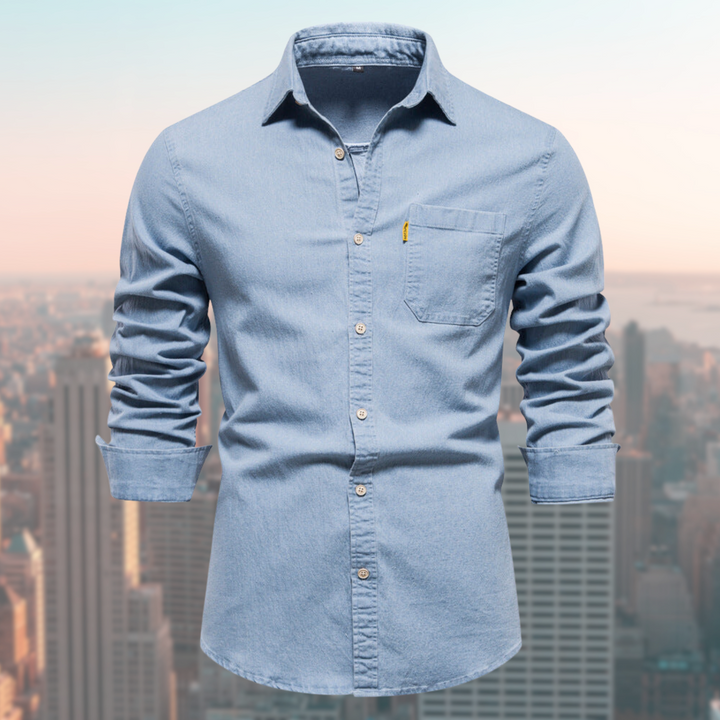 Levoire | Chemise En Denim Pour Hommes Bleu clair