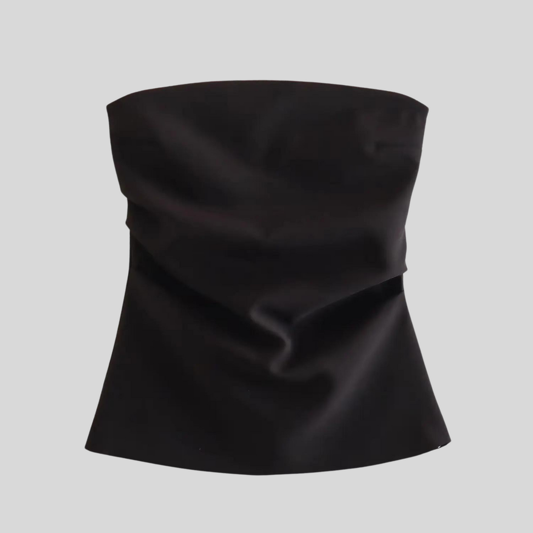 Levoire | Blouse Sans Bretelles Sans Manches Noir
