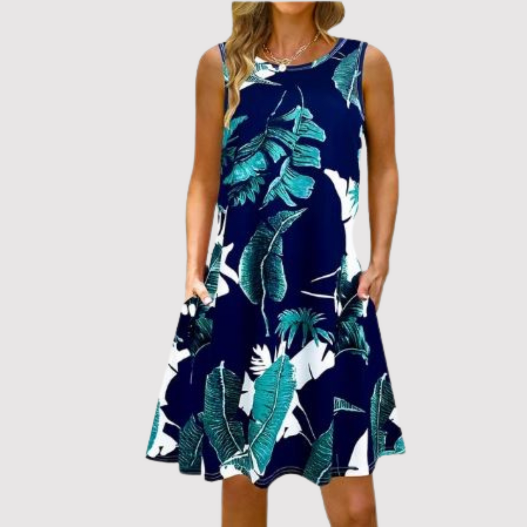 Levoire | Robe De Cérémonie Fluide Bleu marine