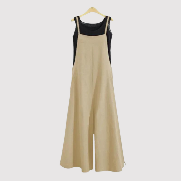 Levoire | Combinaison Sans Manches En Matériau Léger Beige