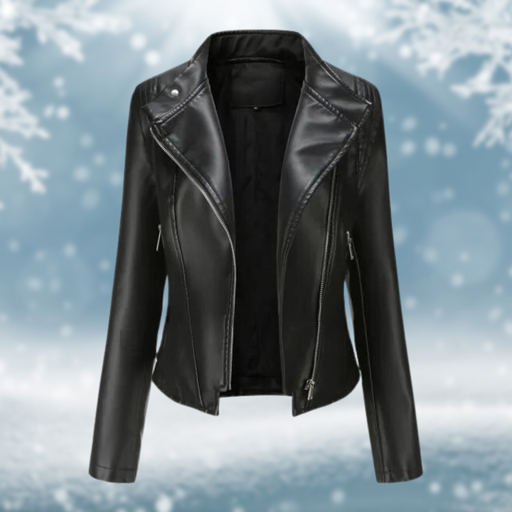 Levoire | Veste En Cuir Vegan Au Design Moderne Noir