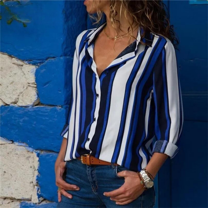 Levoire | Chemise De Loisirs Rayée Bleu