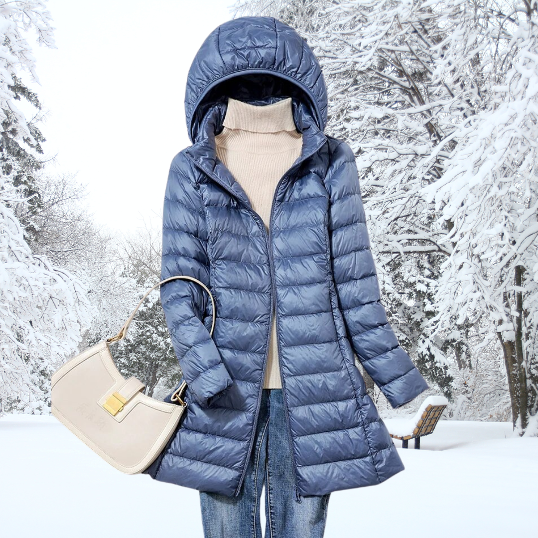 Levoire | Manteau Coupe-Vent En Duvet Léger Bleue