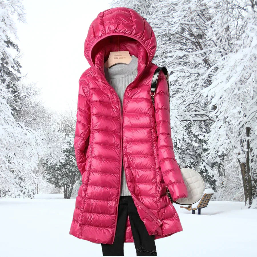 Levoire | Veste D'Automne En Duvet Ultralégère Fuchsia