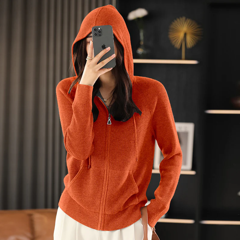 Levoire | Rennot Sweatshirt Cardigan Orange