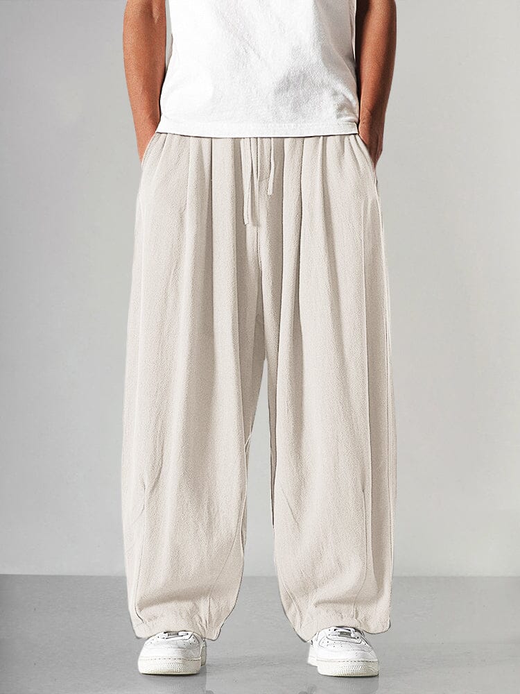 Levoire | Pantalons en lin fabriqués en fil de coton Kreemi
