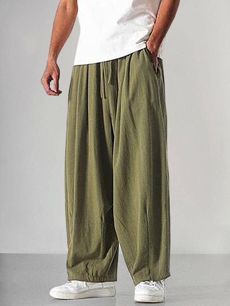 Levoire | Pantalons en lin fabriqués en fil de coton