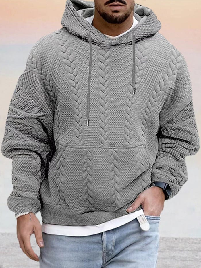 Levoire | Hoodie En Tricot Stylé Pour Homme Grau