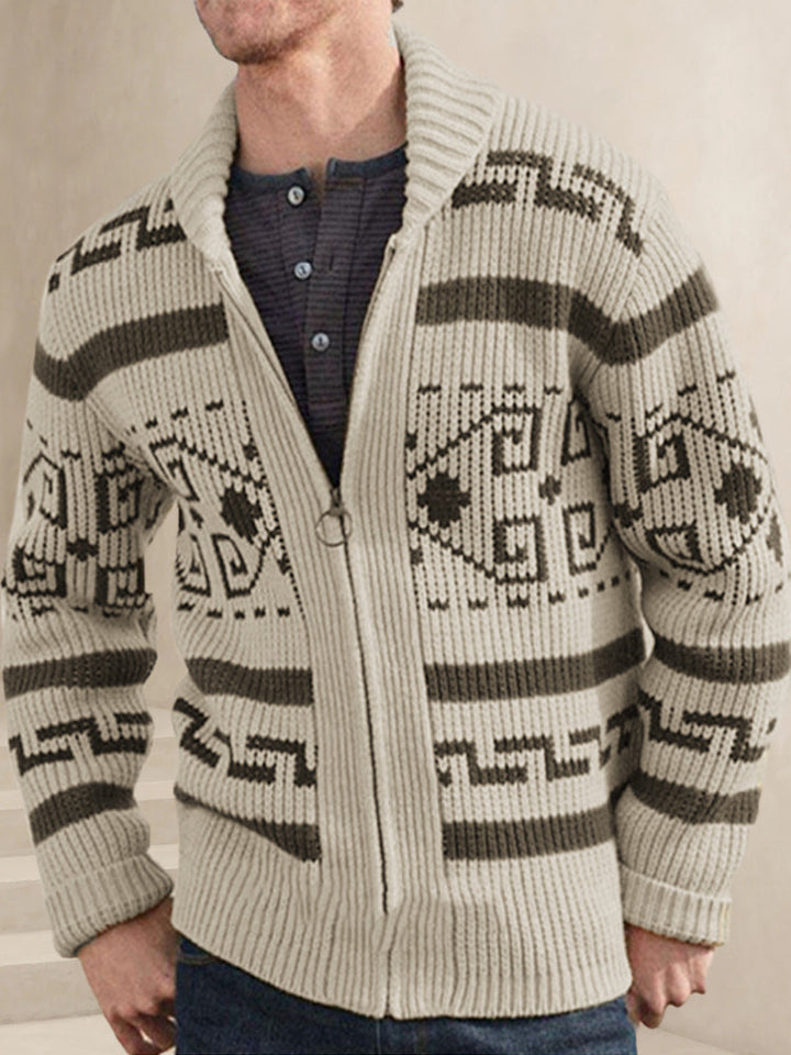 Levoire | Veste vintage en tricot Helles Khaki