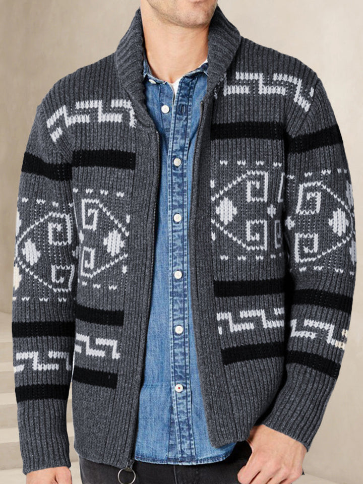 Levoire | Veste vintage en tricot Gris foncé