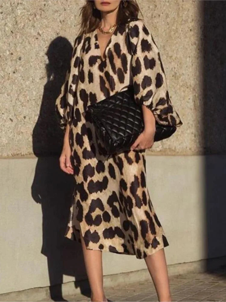 Levoire | Robe À Motif De Panthère