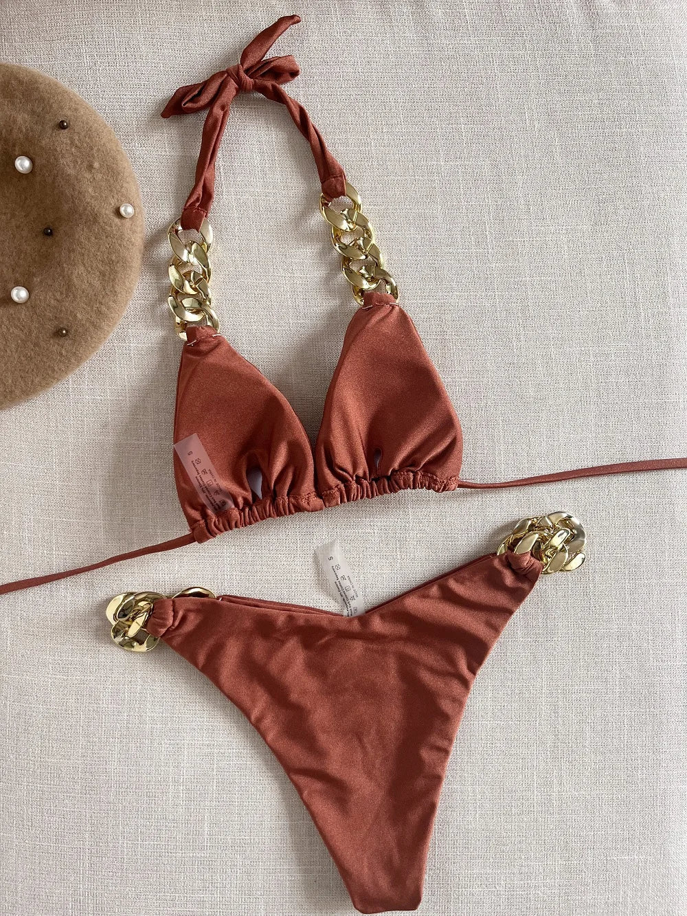 Levoire | Bikini Sexy Femme 2 Pièces Brun
