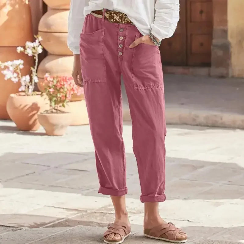 Levoire | Pantalon Chic À Coupe Décontractée Rose