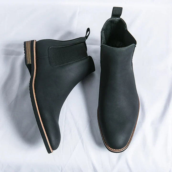 Levoire | Chaussures en Cuir Élégantes pour Hommes Noir