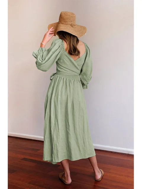Levoire | Robe Française Avec Manches Volantes