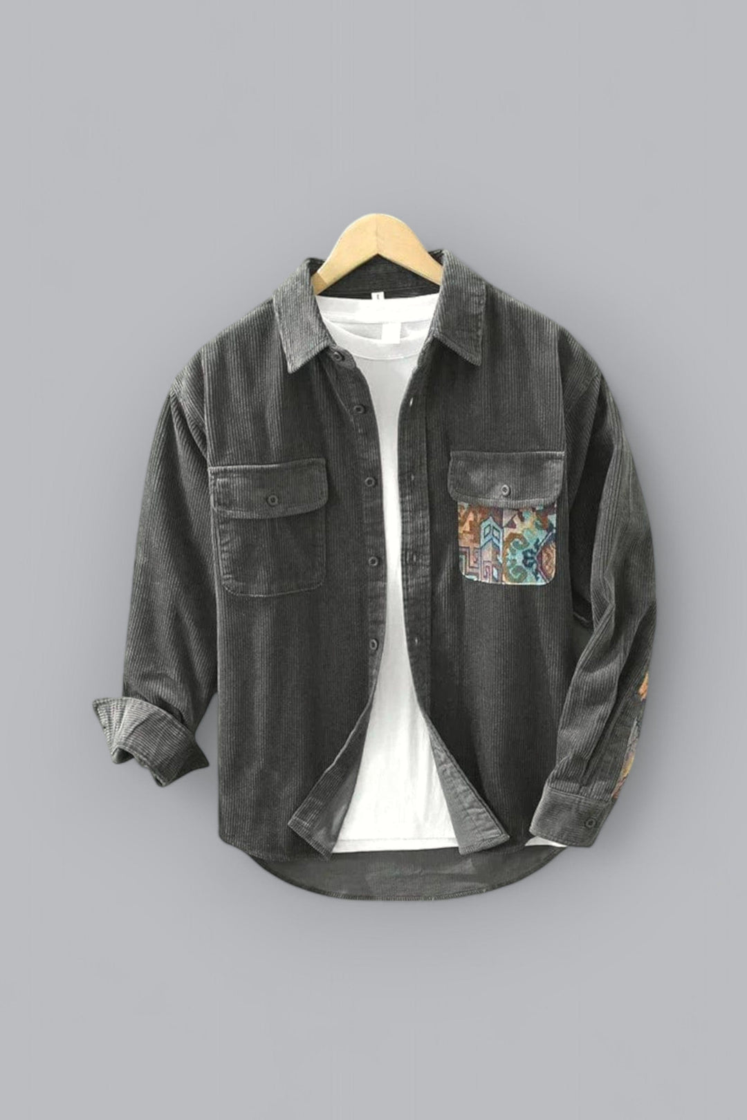 Levoire | Chemise Boutonnée Avec Poches Pour Hommes