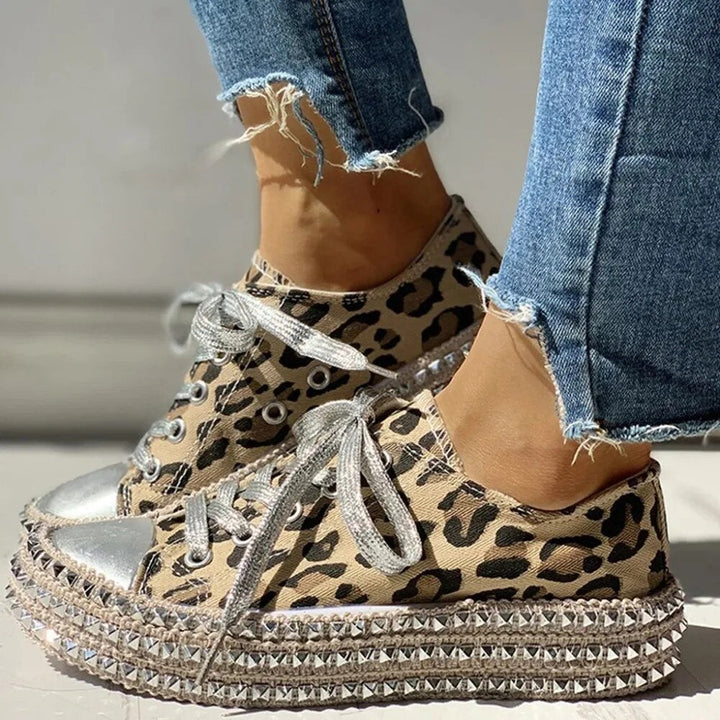 Levoire | Chaussures En Toile De Haute Qualité Leopard