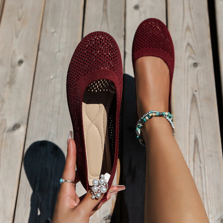 Levoire | Baskets Femme À Bout Rond Vin Rouge