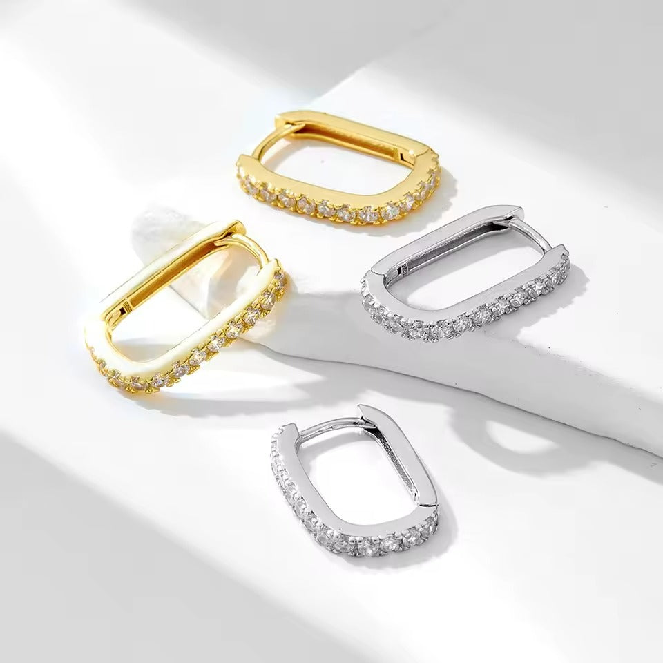 Levoire | Boucles D'Oreilles Hoop Brillantes