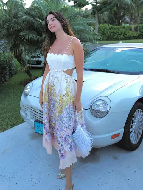 Levoire | Robe D'Été À Fleurs Ondulées