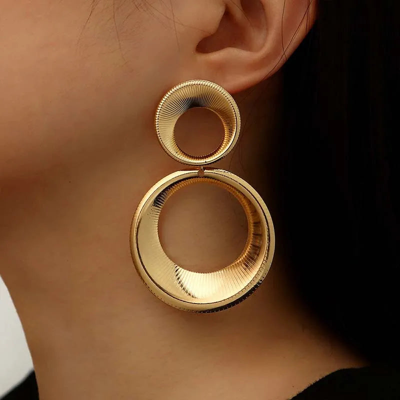 Levoire | Boucles Rondes Pendantes Or-01