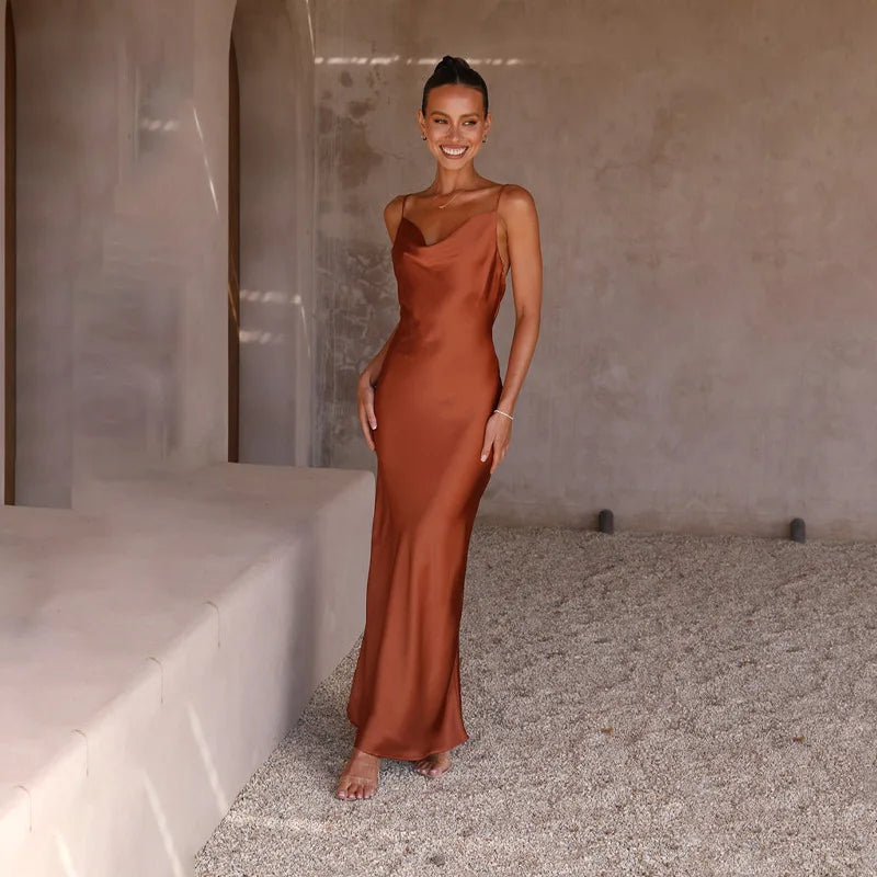Levoire | Robe longue en satin