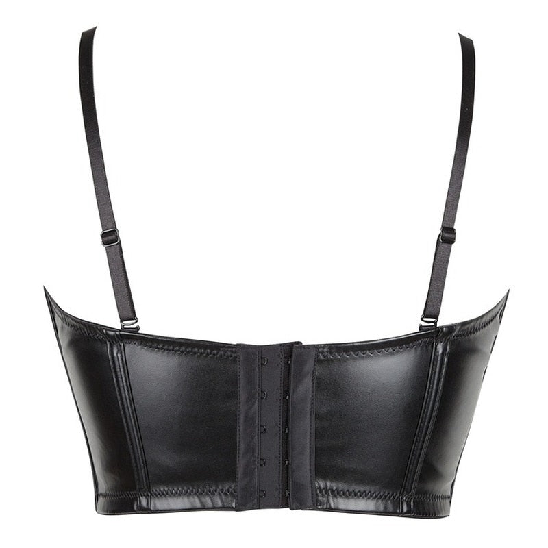 Levoire | Corset En Cuir Forme De Top