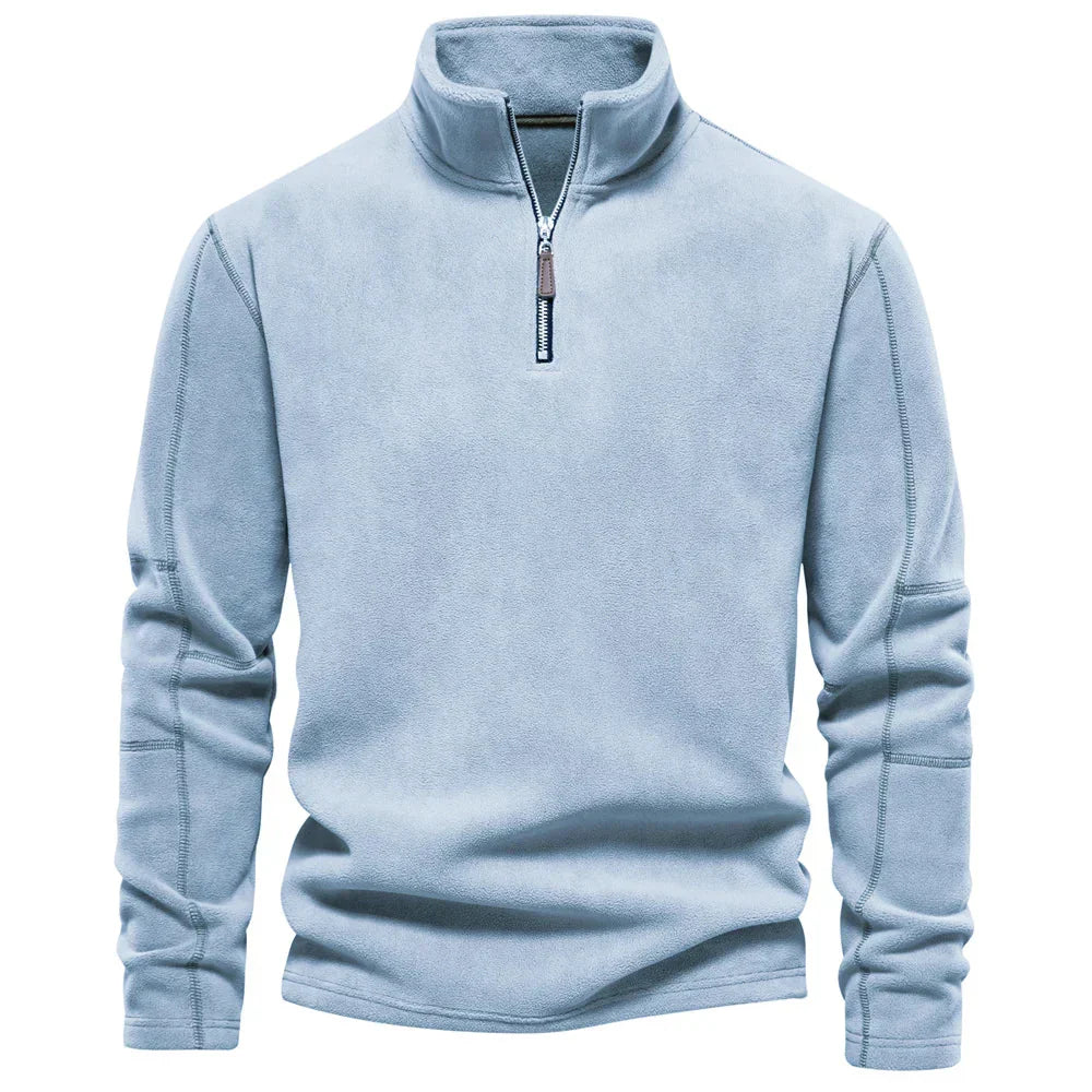Levoire | Pull long à manches longues pour hommes Bleu