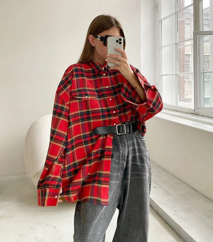 Levoire | Chemise oversize Rouge