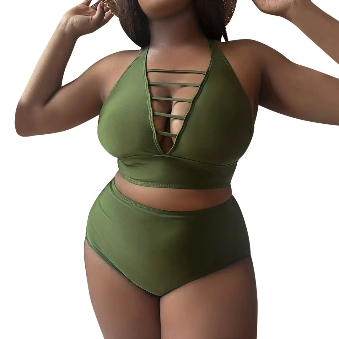 Levoire | Ensemble Bikini Sexy Grande Taille Vert avocat
